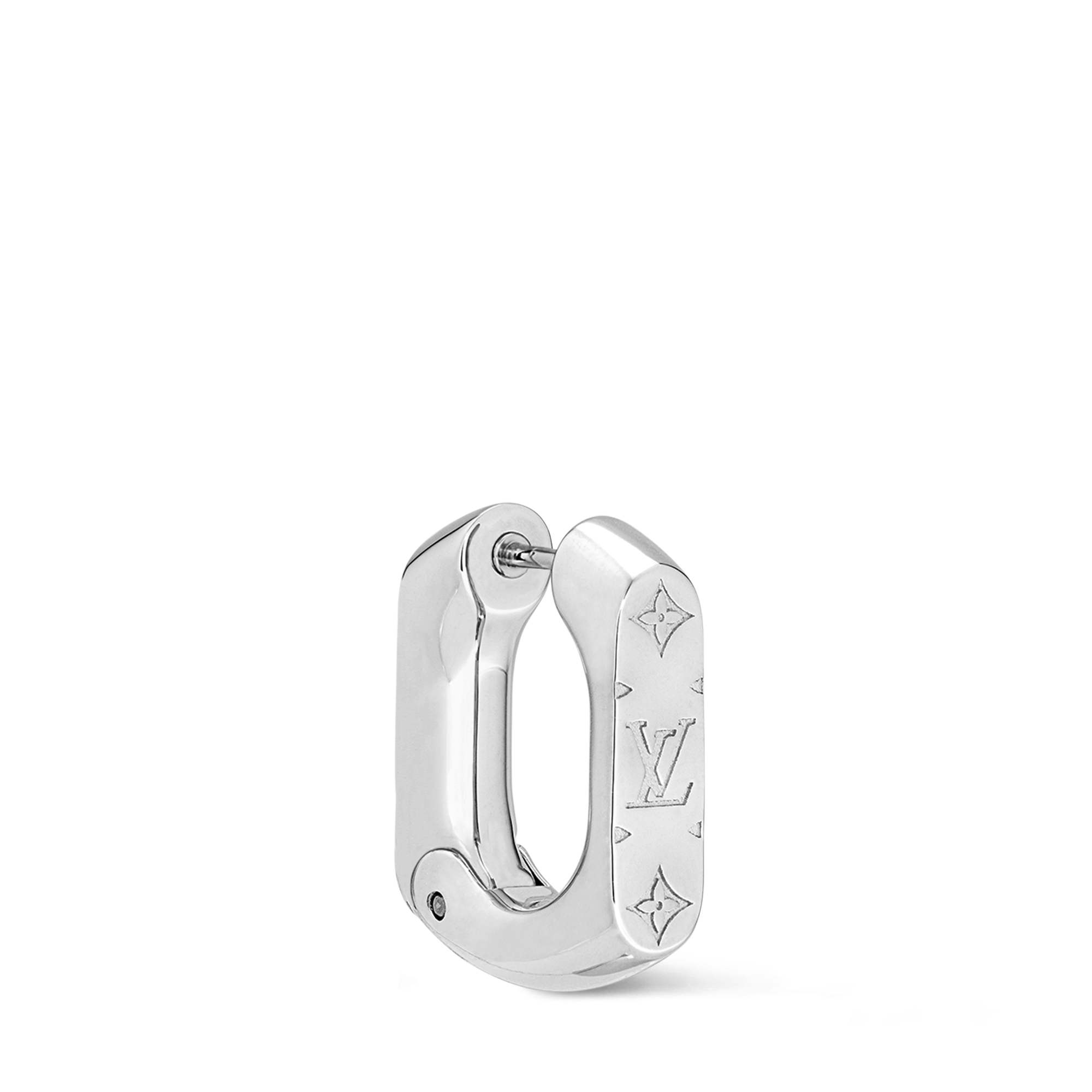 Monogram Chain Hoop Earring S00 - Fashion Jewelry M02227 | LOUIS